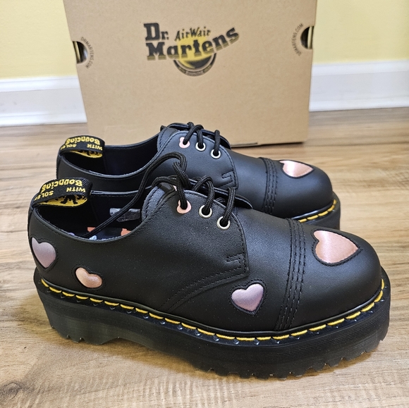 Dr. Martens1461 Quad Heart Platform Derby, size US 9 - Picture 2 of 11